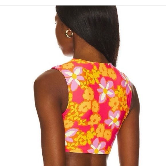 🌻NEW w.tags Stone Fox Swim Lei Lei Mase Rashguard Top Size Small - Picture 4 of 9